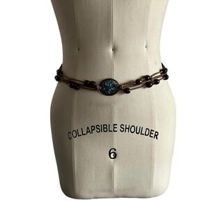 Boho Hippie Bejeweled Rope Belt